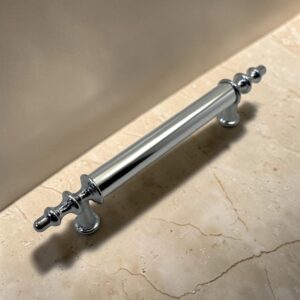Ezgi Düz Krom Dolap Kulpu 96 mm